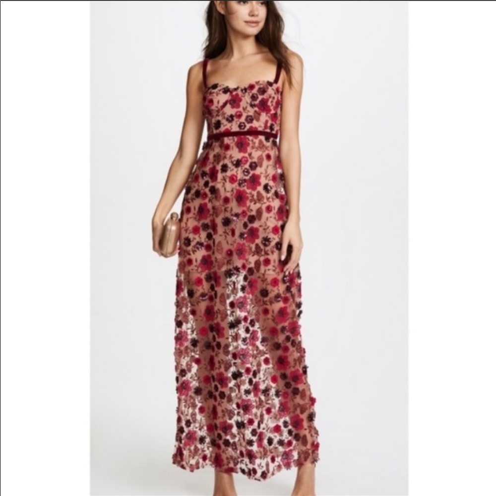 For Love & Lemons Beatrice Strappy Maxi Dress